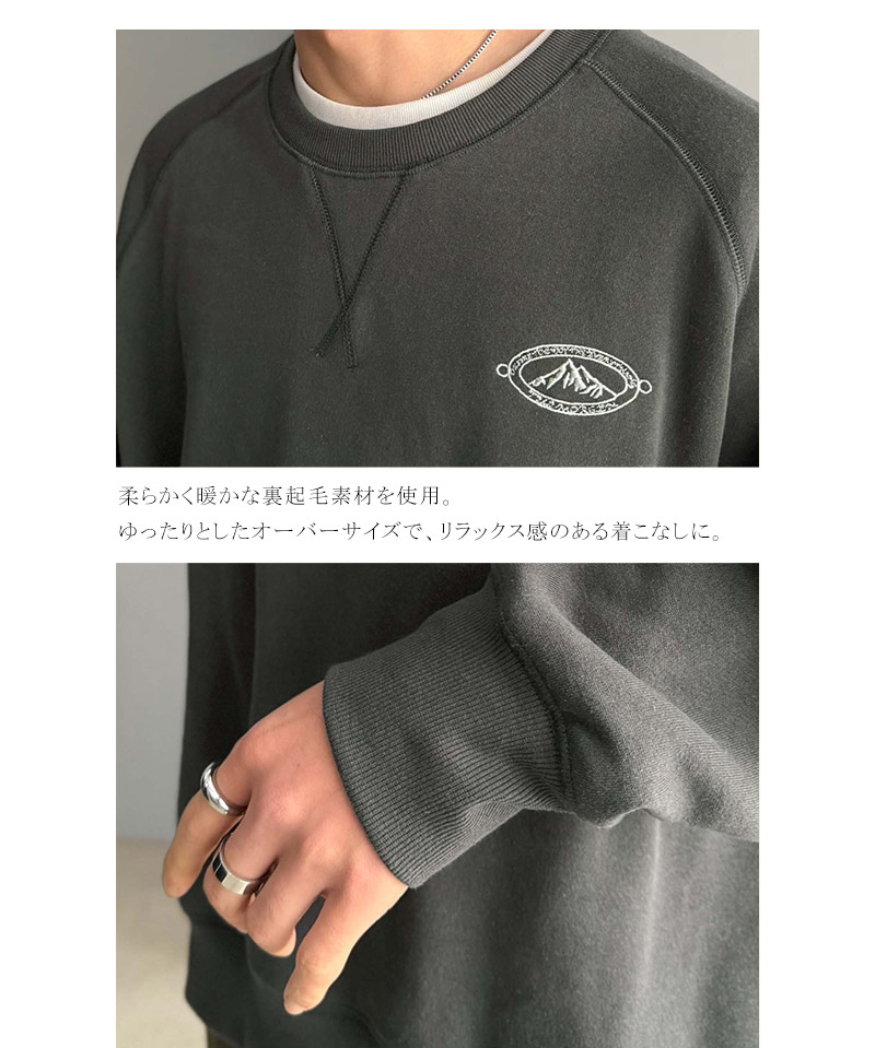 《JaVaジャバコラボ》バックプリント刺繍オーバーサイズスウェット Classical Elf クラシカルエルフ jm1050404 | classicalelf | 17