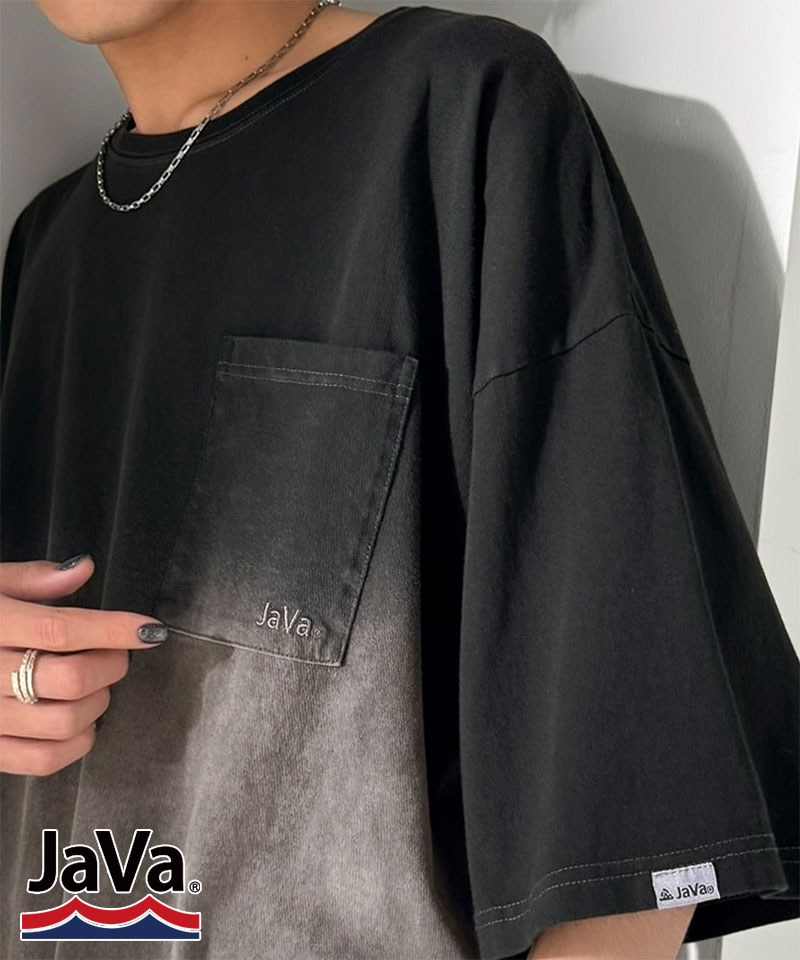 《JaVaジャバコラボ》ピグメント加工 グラデーション 胸ポケッTシャツClassical Elf Java クラシカルエルフ jo0780018 | classicalelf