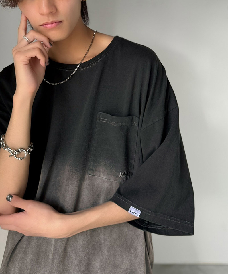 《JaVaジャバコラボ》ピグメント加工 グラデーション 胸ポケッTシャツClassical Elf Java クラシカルエルフ jo0780018 | classicalelf | 06