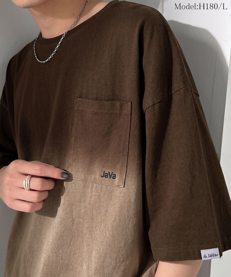 《JaVaジャバコラボ》ピグメント加工 グラデーション 胸ポケッTシャツClassical Elf Java クラシカルエルフ jo0780018 | classicalelf | 08