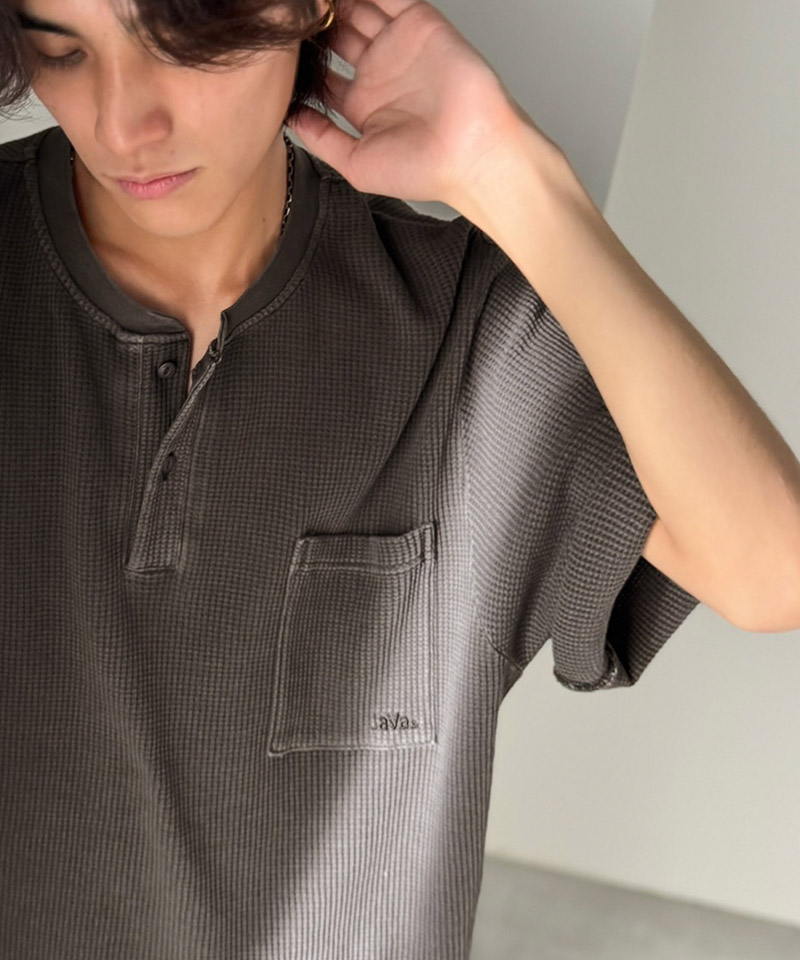 《JaVaジャバコラボ》ワッフル ピグメント加工 胸ポケット付きTシャツClassical Elf Java クラシカルエルフ jo0780022 | classicalelf | 09