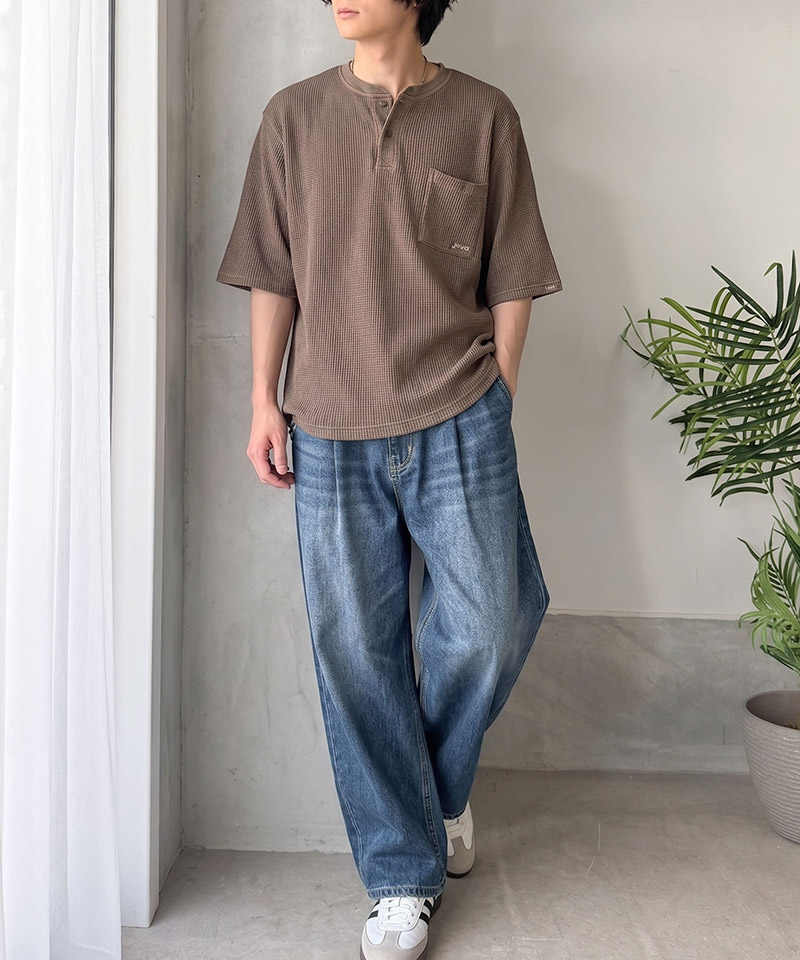 《JaVaジャバコラボ》ワッフル ピグメント加工 胸ポケット付きTシャツClassical Elf Java クラシカルエルフ jo0780022 | classicalelf | 16
