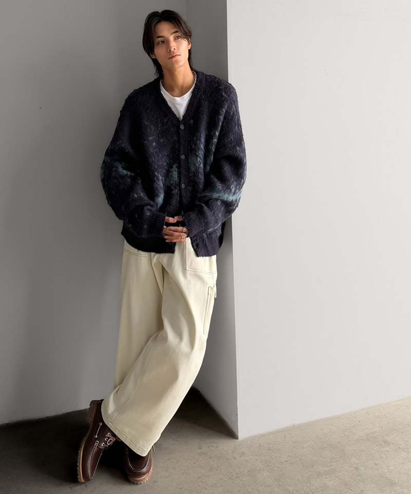 《JaVaジャバコラボ》配色ステッチヴィンテージ加工ベイカーデニムパンツ JaVa クラシカルエルフ jo0780025 | classicalelf | 12
