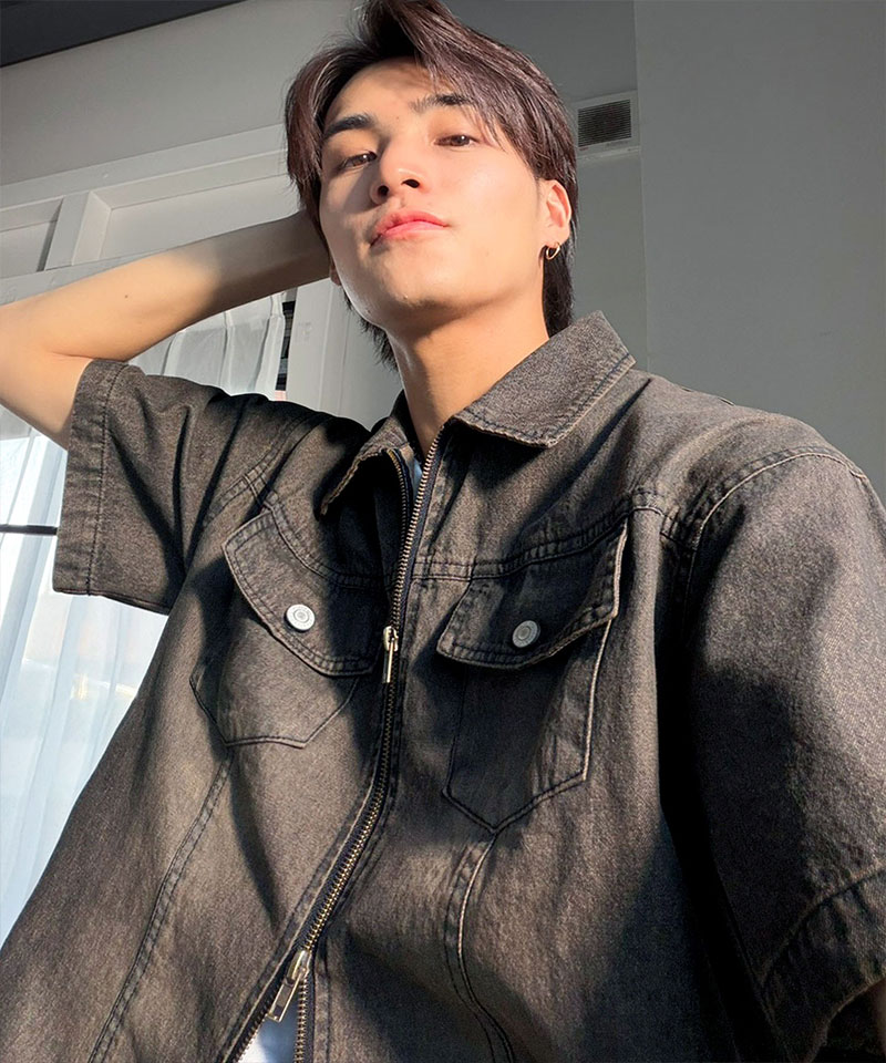 《java ジャバコラボ》デニムシャツ 半袖 メンズ トップス シャツ ダブルジップ ヴィンテージ 加工 ショート丈 デニムシャツ ブランド おしゃれ 大きいサイズ | classicalelf | 03