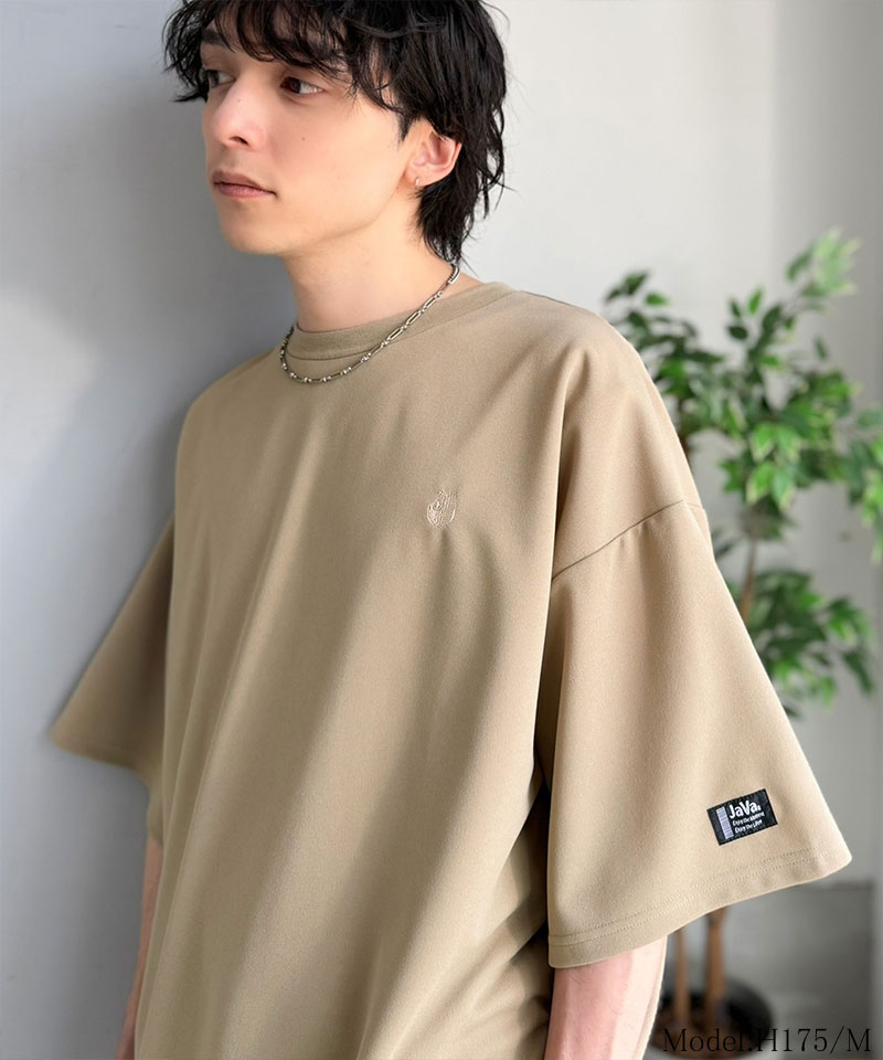 《JaVaジャバコラボ》【接触冷感・UVカット機能付き】胸刺繍 梨地カットジョーゼットTシャツ Java クラシカルエルフ jo1010057 | classicalelf | 12