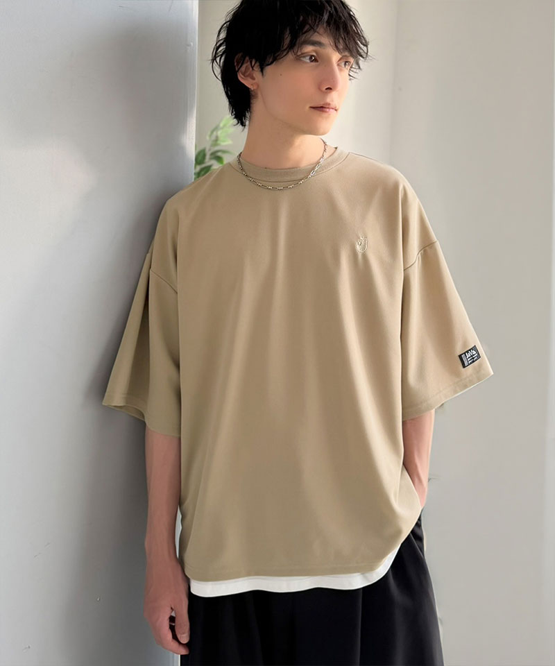 《JaVaジャバコラボ》【接触冷感・UVカット機能付き】胸刺繍 梨地カットジョーゼットTシャツ Java クラシカルエルフ jo1010057 | classicalelf | 13