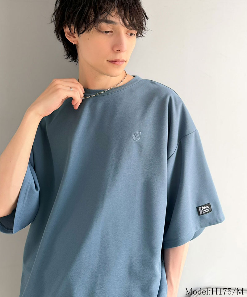 《JaVaジャバコラボ》【接触冷感・UVカット機能付き】胸刺繍 梨地カットジョーゼットTシャツ Java クラシカルエルフ jo1010057 | classicalelf | 15