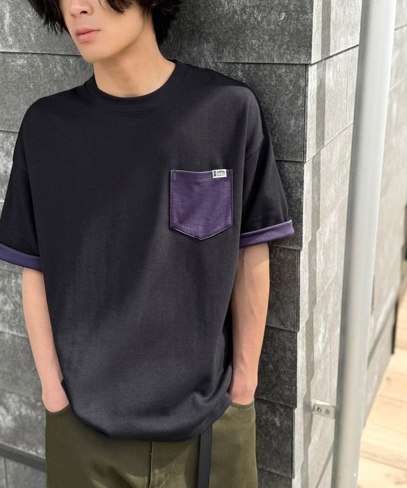 《JaVaジャバコラボ》【吸水速乾機能付き】胸ポケット付き オーバーサイズTシャツ Java クラシカルエルフ jo1150089 | classicalelf | 04