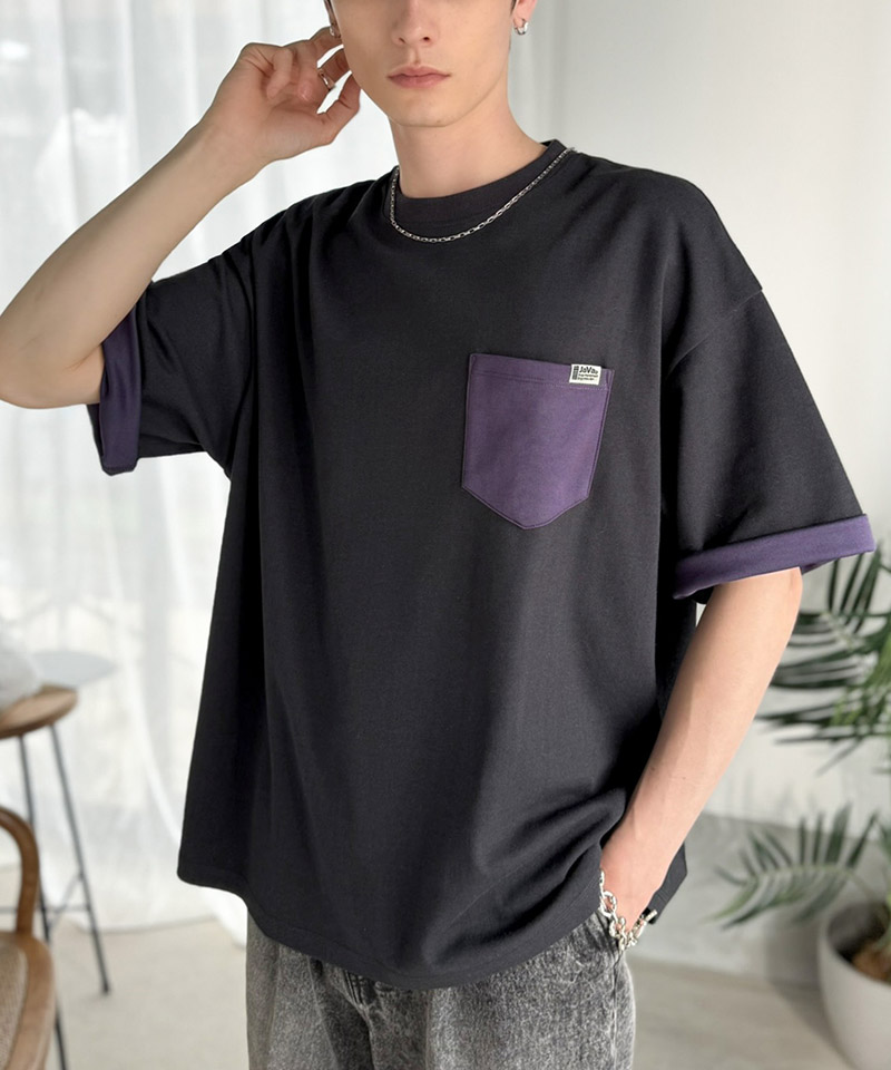 《JaVaジャバコラボ》【吸水速乾機能付き】胸ポケット付き オーバーサイズTシャツ Java クラシカルエルフ jo1150089 | classicalelf | 07