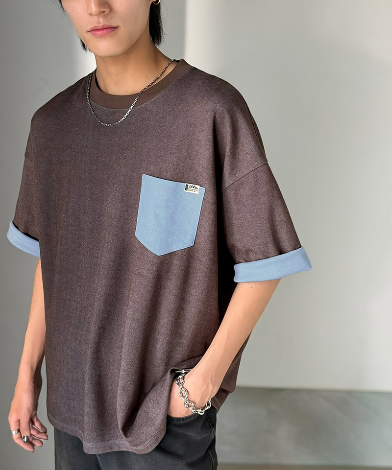 《JaVaジャバコラボ》【吸水速乾機能付き】胸ポケット付き オーバーサイズTシャツ Java クラシカルエルフ jo1150089 | classicalelf | 10