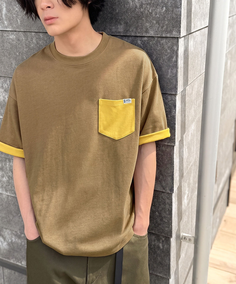 《JaVaジャバコラボ》【吸水速乾機能付き】胸ポケット付き オーバーサイズTシャツ Java クラシカルエルフ jo1150089 | classicalelf | 14