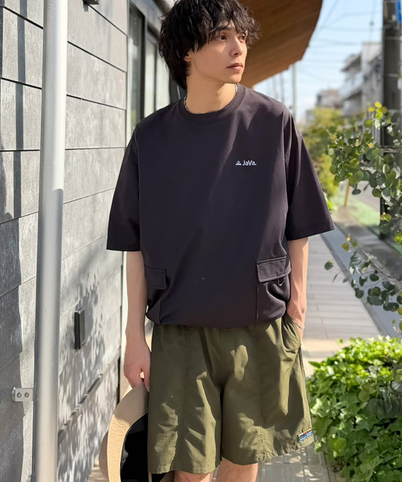 【接触冷感・吸水速乾】BIGポケット＆裾ドローコード マイクロメッシュTシャツ JaVa クラシカルエルフ jo1150091 | classicalelf | 05