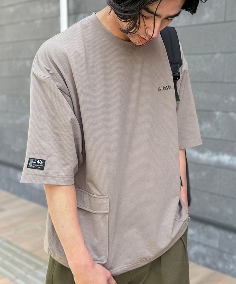 【接触冷感・吸水速乾】BIGポケット＆裾ドローコード マイクロメッシュTシャツ JaVa クラシカルエルフ jo1150091 | classicalelf | 15