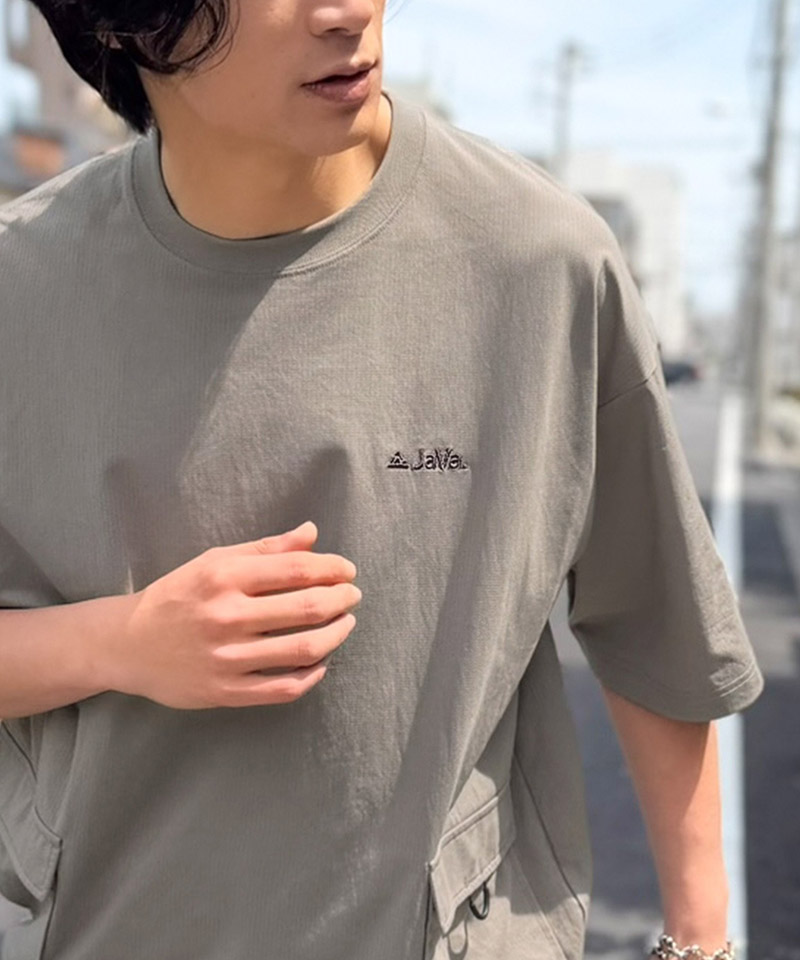 【接触冷感・吸水速乾】BIGポケット＆裾ドローコード マイクロメッシュTシャツ JaVa クラシカルエルフ jo1150091 | classicalelf | 16
