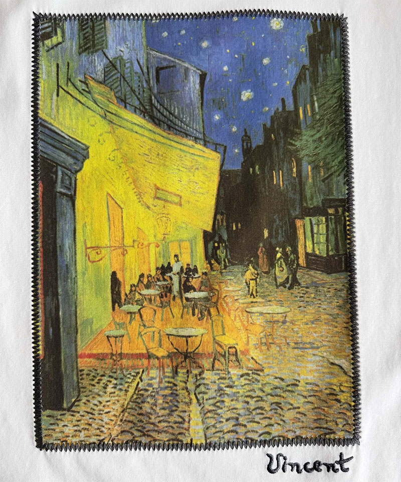 ステッチ刺繍MIXデザイン ゴッホ絵画Tシャツ【接触冷感・UVカット】Classical Elf Java クラシカルエルフ jo1150093 | classicalelf | 03