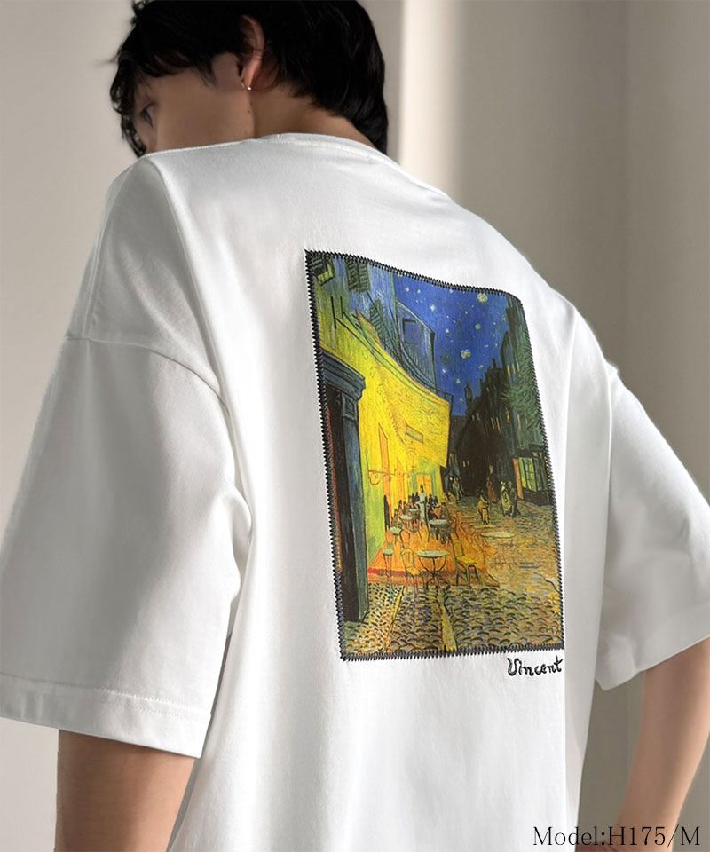 ステッチ刺繍MIXデザイン ゴッホ絵画Tシャツ【接触冷感・UVカット】Classical Elf Java クラシカルエルフ jo1150093 | classicalelf | 04