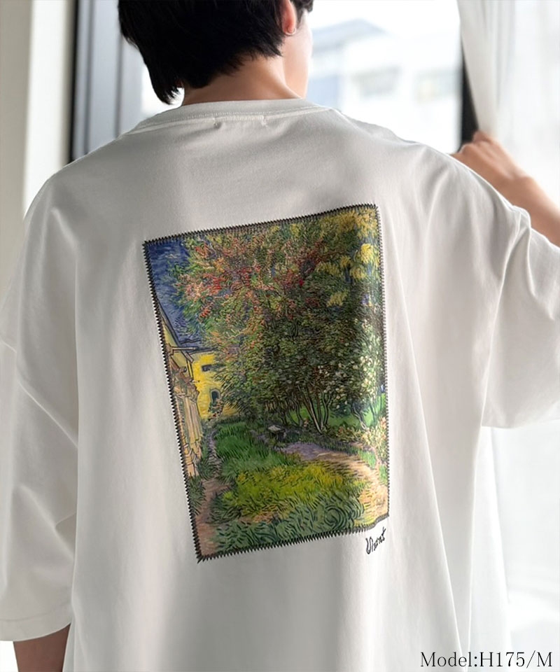 ステッチ刺繍MIXデザイン ゴッホ絵画Tシャツ【接触冷感・UVカット】Classical Elf Java クラシカルエルフ jo1150093 | classicalelf | 14