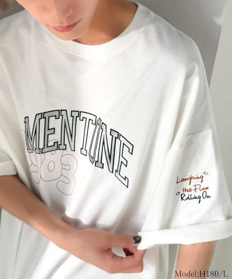 《JaVaジャバコラボ》【吸水速乾機能付き】カレッジロゴ 飛び刺繍 ミニ裏毛Tシャツ Java クラシカルエルフ jo1150097 | classicalelf | 03
