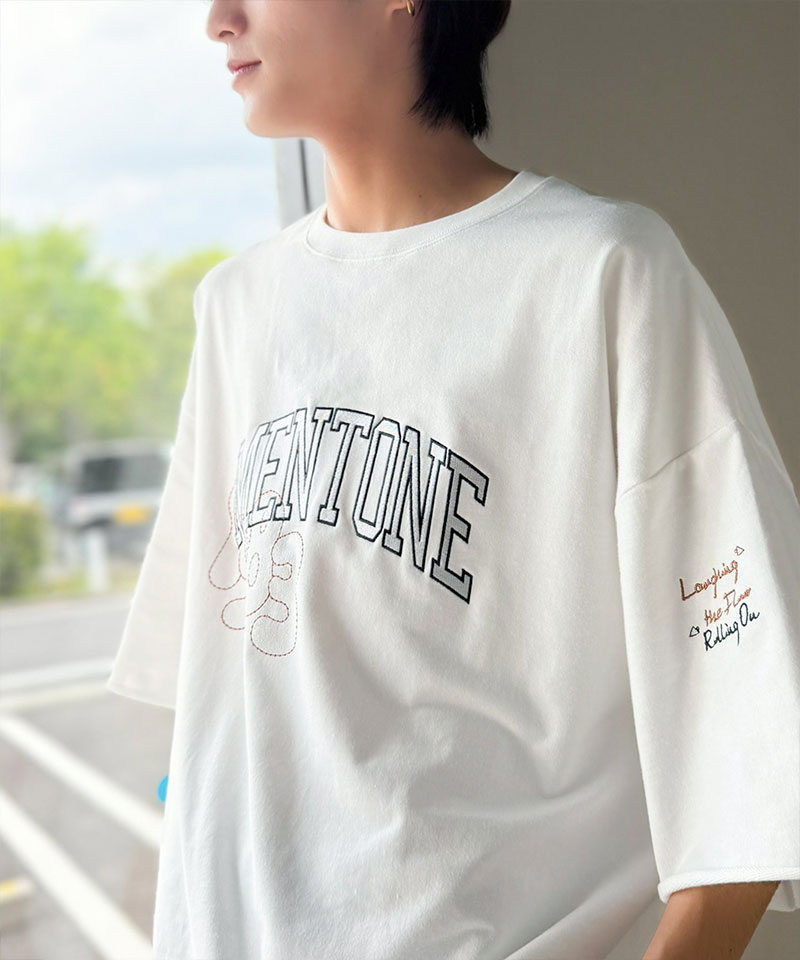 《JaVaジャバコラボ》【吸水速乾機能付き】カレッジロゴ 飛び刺繍 ミニ裏毛Tシャツ Java クラシカルエルフ jo1150097 | classicalelf | 05