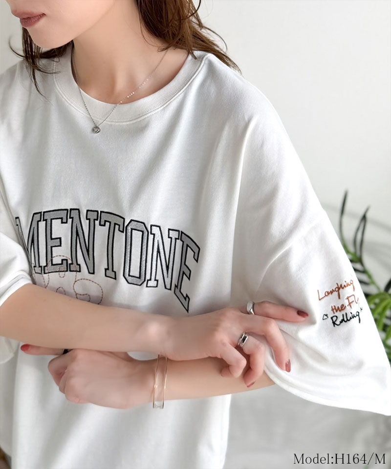 《JaVaジャバコラボ》【吸水速乾機能付き】カレッジロゴ 飛び刺繍 ミニ裏毛Tシャツ Java クラシカルエルフ jo1150097 | classicalelf | 07
