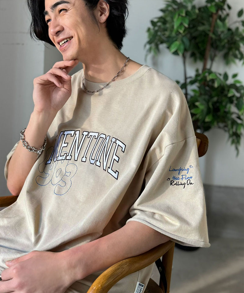 《JaVaジャバコラボ》【吸水速乾機能付き】カレッジロゴ 飛び刺繍 ミニ裏毛Tシャツ Java クラシカルエルフ jo1150097 | classicalelf | 16