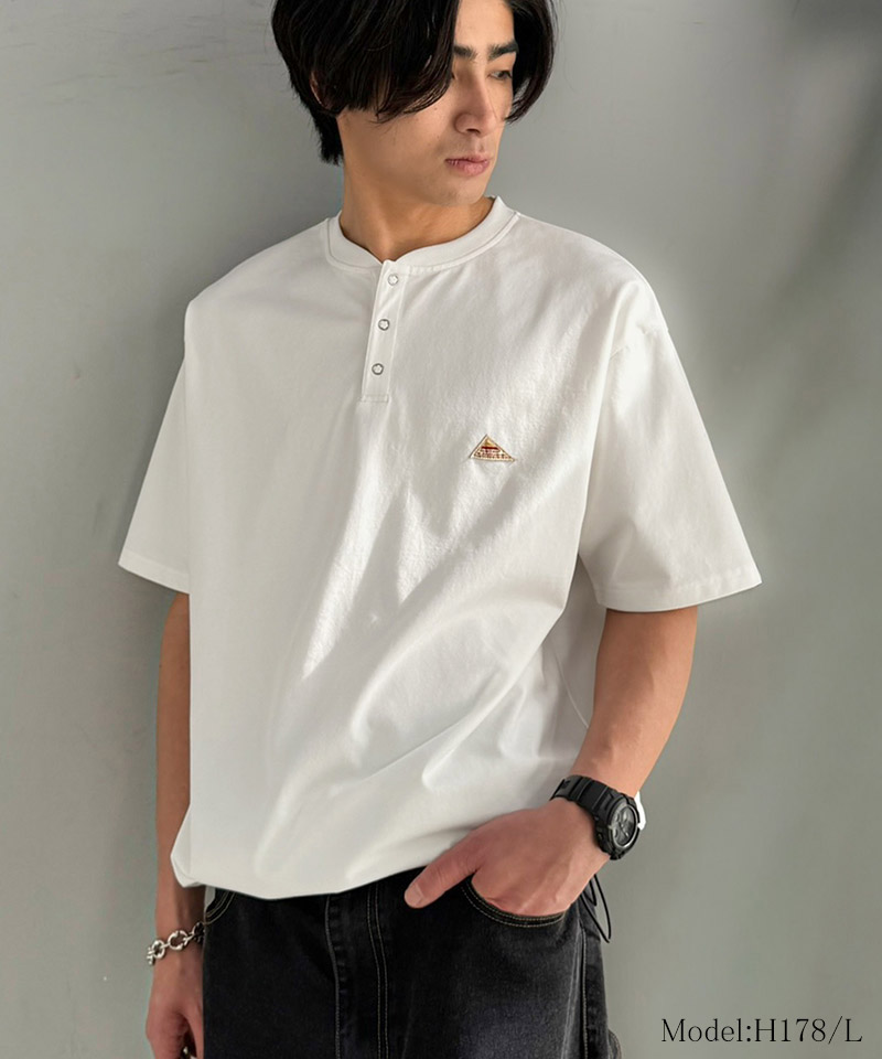 《java ジャバコラボ》 【接触冷感機能付き】 tシャツ メンズ 半袖 トップス ヘンリーネック ひんやり | classicalelf | 02