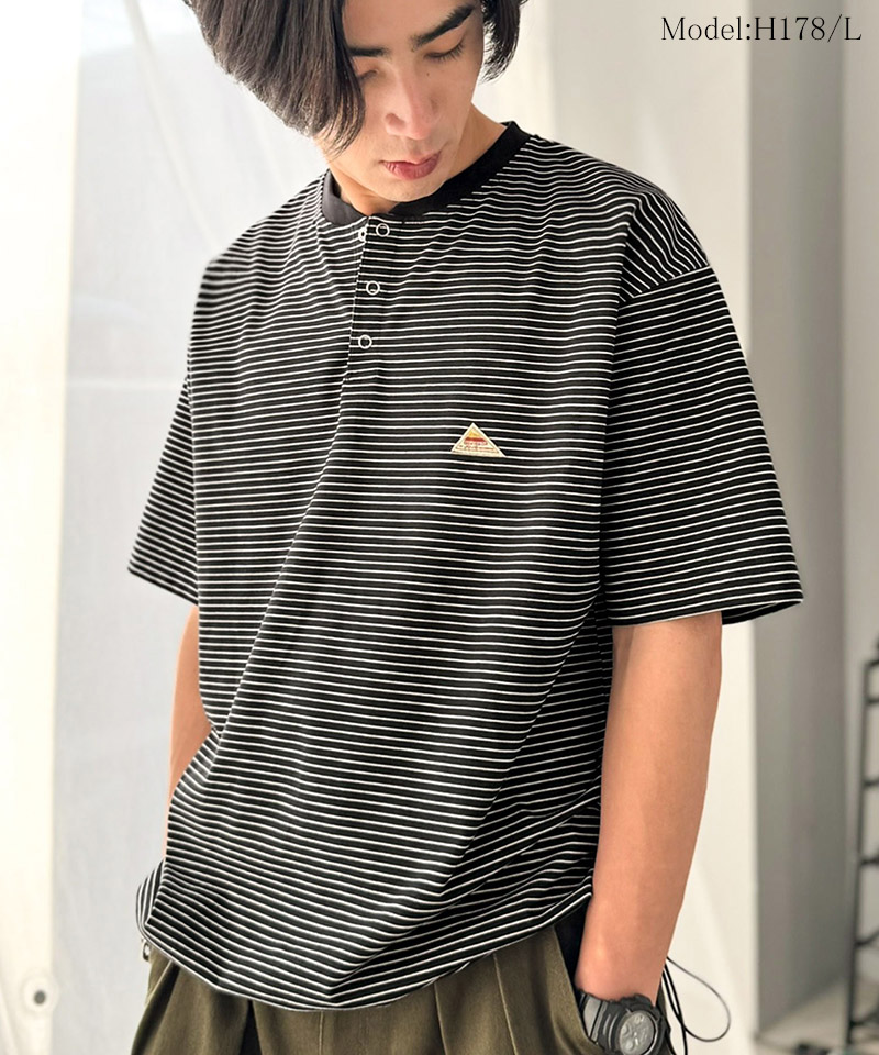 《java ジャバコラボ》 【接触冷感機能付き】 tシャツ メンズ 半袖 トップス ヘンリーネック ひんやり | classicalelf | 08