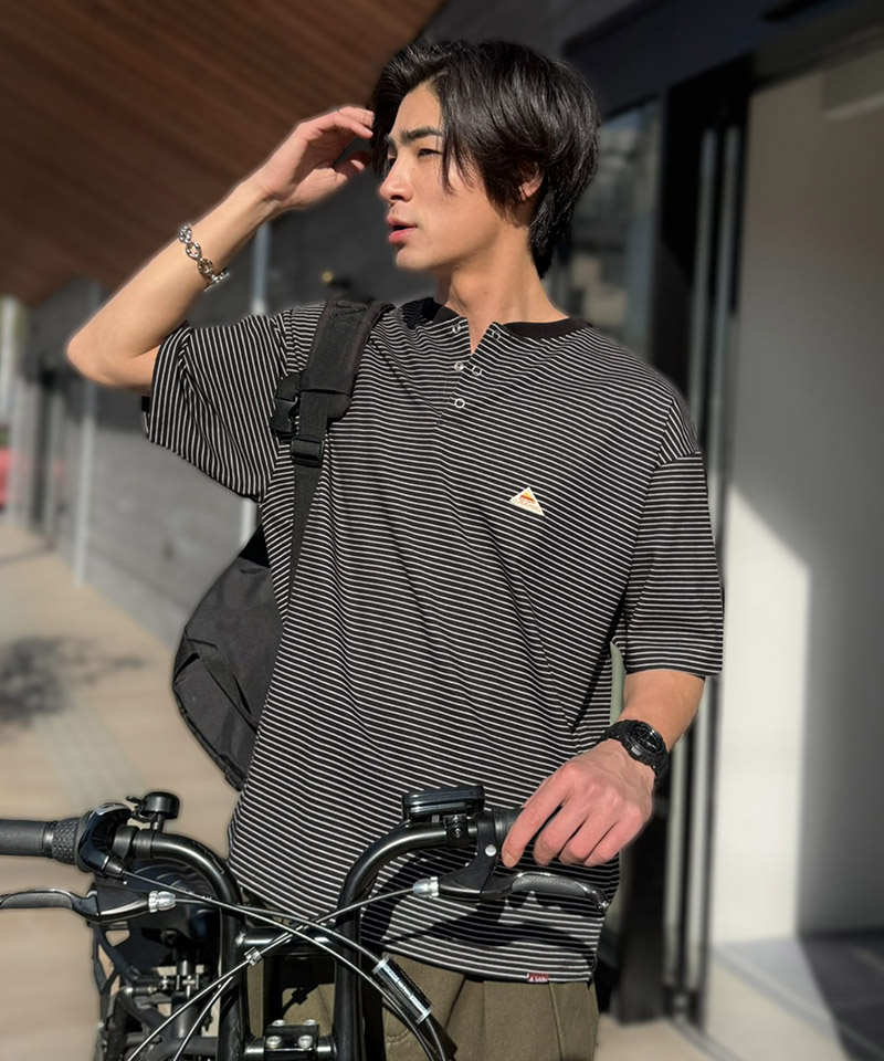 《java ジャバコラボ》 【接触冷感機能付き】 tシャツ メンズ 半袖 トップス ヘンリーネック ひんやり | classicalelf | 09