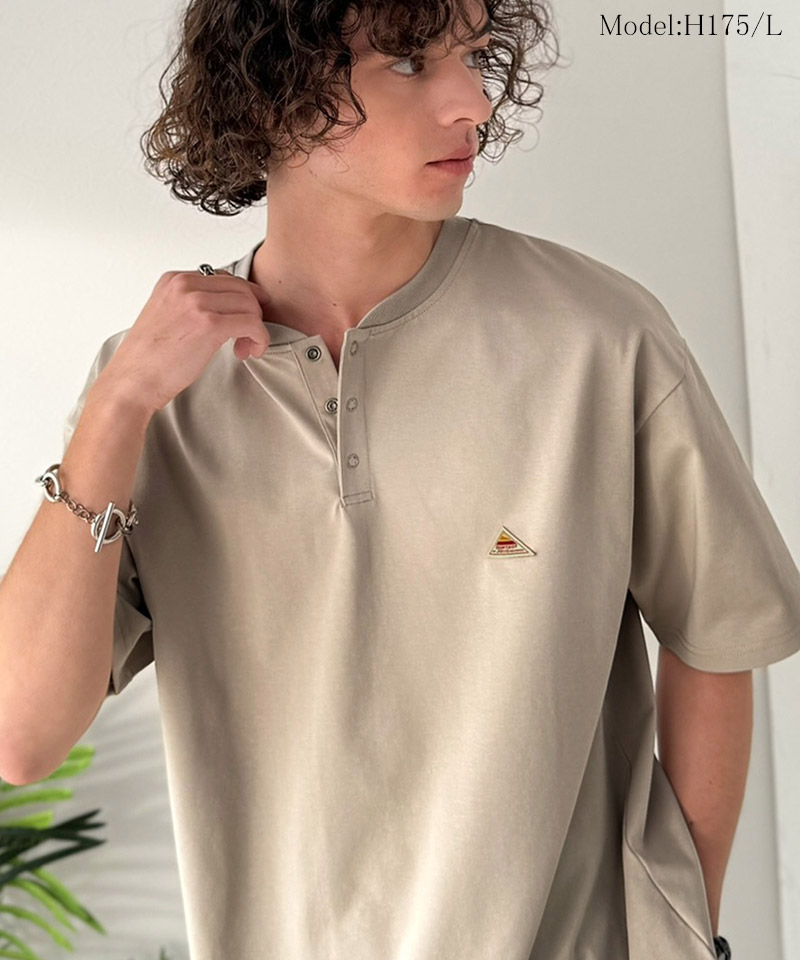 《java ジャバコラボ》 【接触冷感機能付き】 tシャツ メンズ 半袖 トップス ヘンリーネック ひんやり | classicalelf | 11