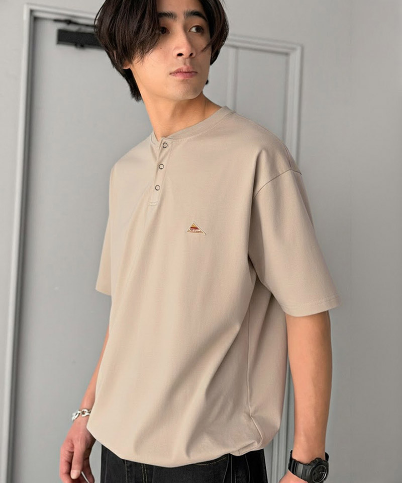 《java ジャバコラボ》 【接触冷感機能付き】 tシャツ メンズ 半袖 トップス ヘンリーネック ひんやり | classicalelf | 13