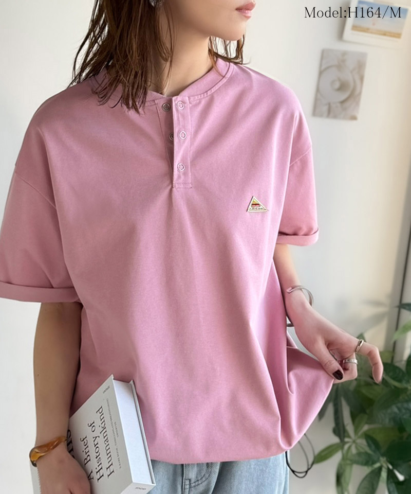 《java ジャバコラボ》 【接触冷感機能付き】 tシャツ メンズ 半袖 トップス ヘンリーネック ひんやり | classicalelf | 14