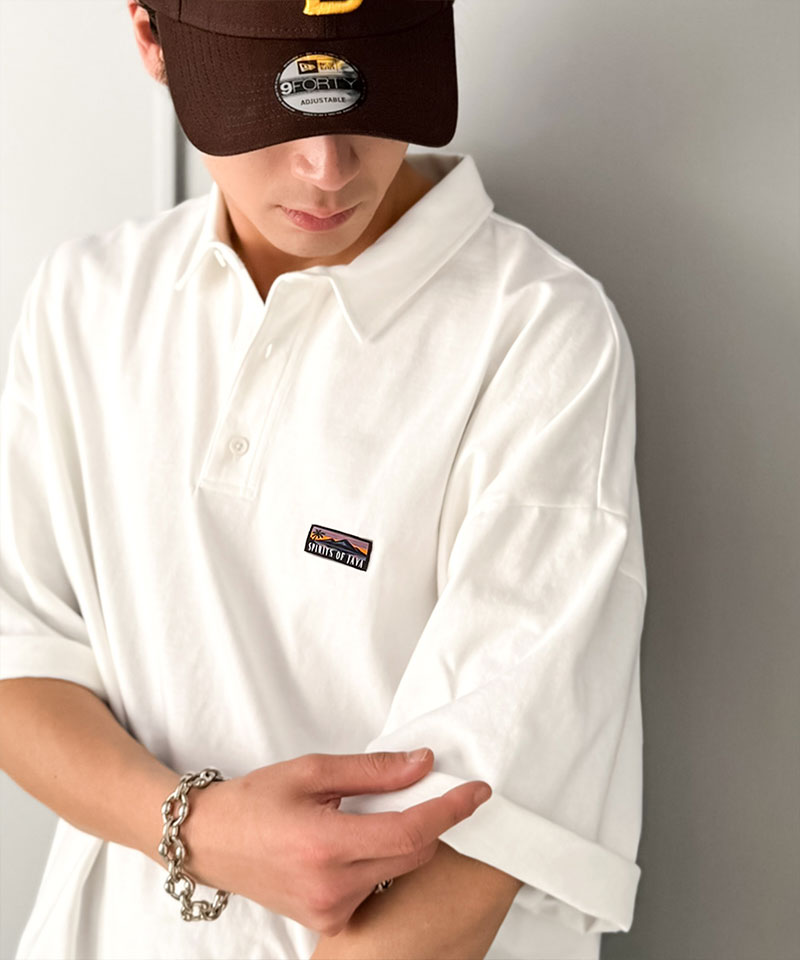 《 java ジャバコラボ 》トップス ポロシャツ メンズ ヘビロテ確定 綿100％ ヘビーウェイト 素材 スーパーワイド シルエット 衿 大きいサイズ 春 夏 | classicalelf | 04