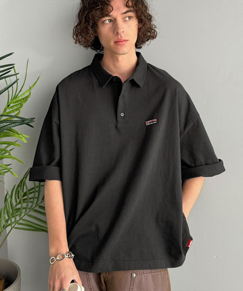 《 java ジャバコラボ 》トップス ポロシャツ メンズ ヘビロテ確定 綿100％ ヘビーウェイト 素材 スーパーワイド シルエット 衿 大きいサイズ 春 夏 | classicalelf | 09
