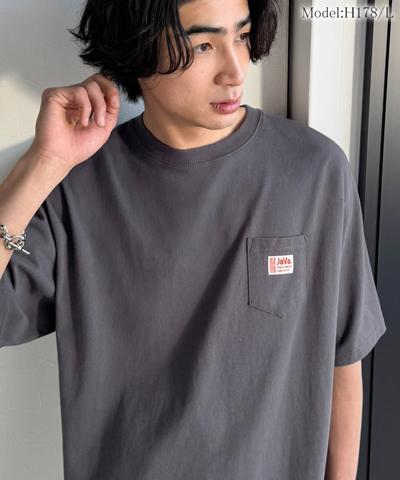 《java ジャバコラボ》 tシャツ メンズ 半袖 トップス コットン100% アニマル サガラ刺繍 ワッペン付き | classicalelf | 02