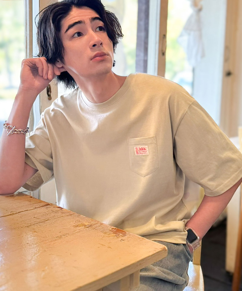 《java ジャバコラボ》 tシャツ メンズ 半袖 トップス コットン100% アニマル サガラ刺繍 ワッペン付き | classicalelf | 13