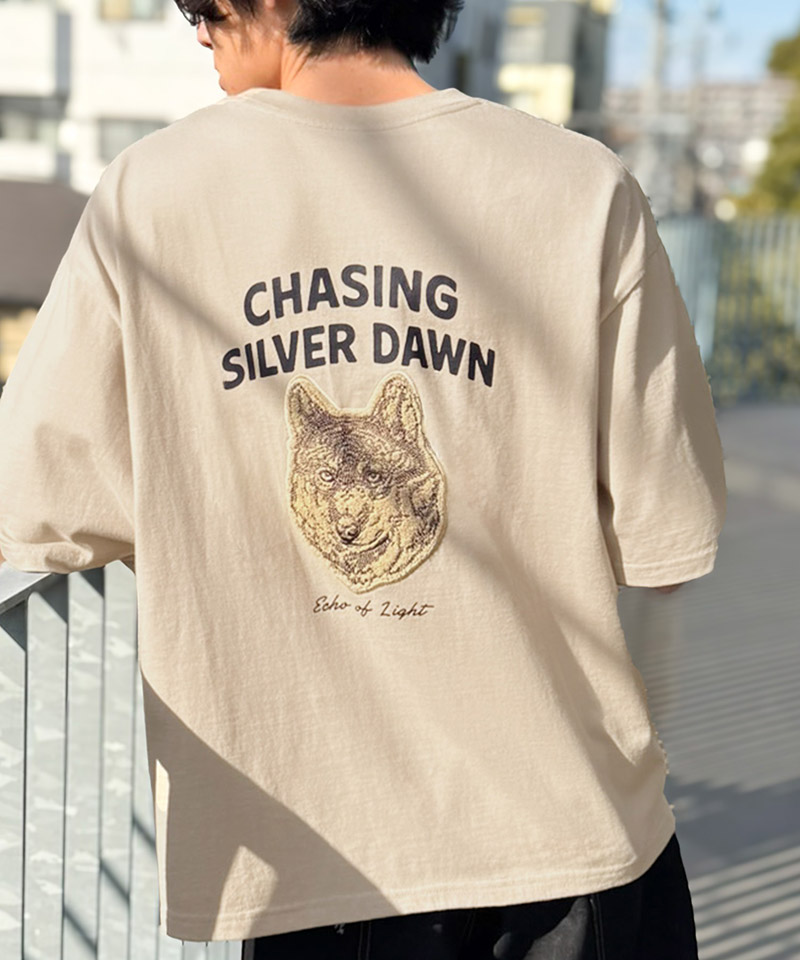 《java ジャバコラボ》 tシャツ メンズ 半袖 トップス コットン100% アニマル サガラ刺繍 ワッペン付き | classicalelf | 15