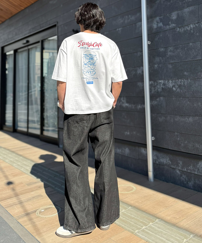 《java ジャバコラボ》 tシャツ メンズ 半袖 トップス 刺繍 プリント ハンバーガー クラシック | classicalelf | 06