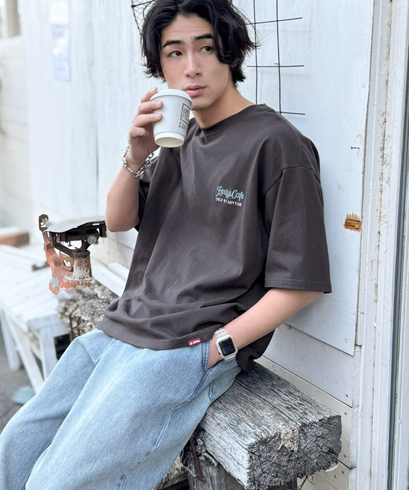 《java ジャバコラボ》 tシャツ メンズ 半袖 トップス 刺繍 プリント ハンバーガー クラシック | classicalelf | 09