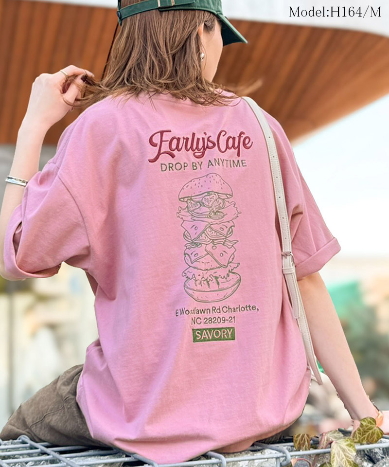 《java ジャバコラボ》 tシャツ メンズ 半袖 トップス 刺繍 プリント ハンバーガー クラシック | classicalelf | 12