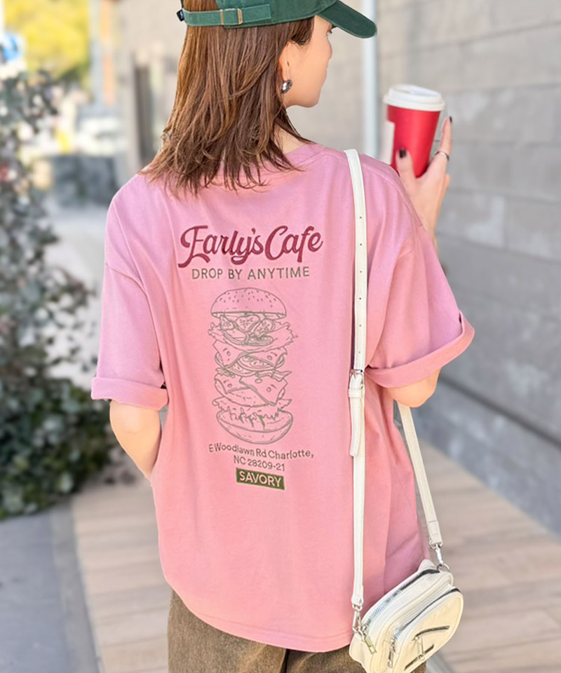 《java ジャバコラボ》 tシャツ メンズ 半袖 トップス 刺繍 プリント ハンバーガー クラシック | classicalelf | 14