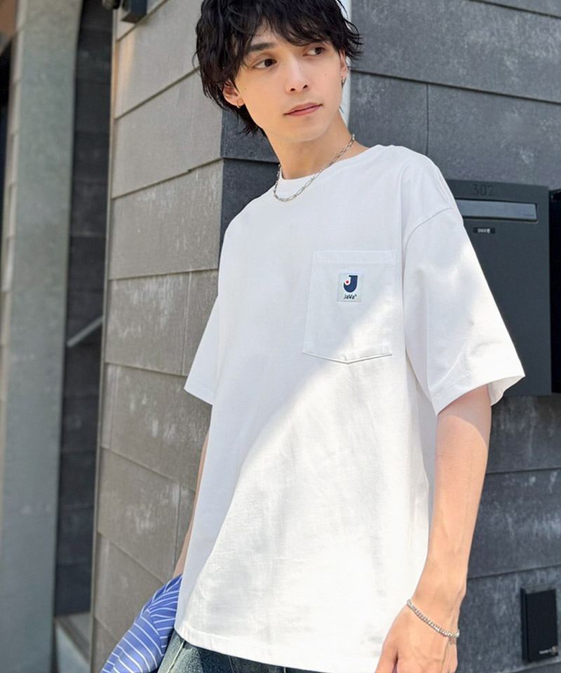 【接触冷感・抗菌防臭機能】胸ポケット付き ライトヘビーウェイト オーバーサイズTシャツ JaVa クラシカルエルフ jo1320020 | classicalelf | 04