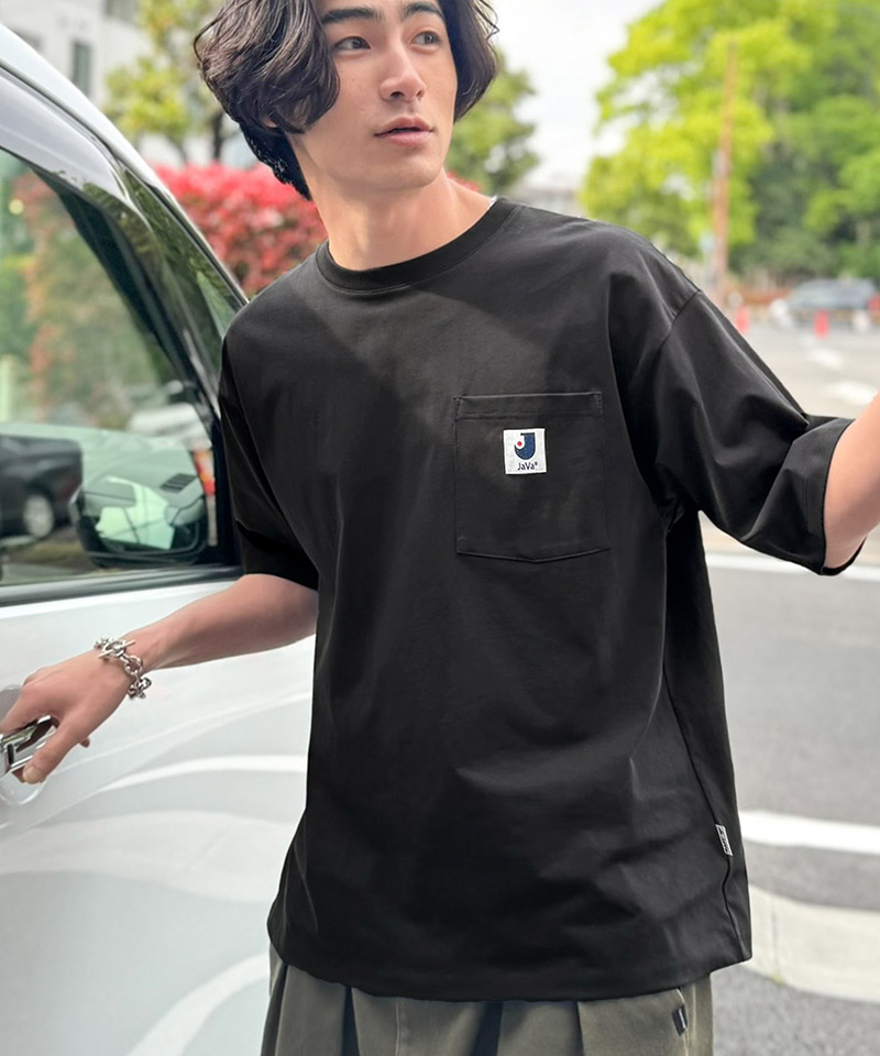 【接触冷感・抗菌防臭機能】胸ポケット付き ライトヘビーウェイト オーバーサイズTシャツ JaVa クラシカルエルフ jo1320020 | classicalelf | 07