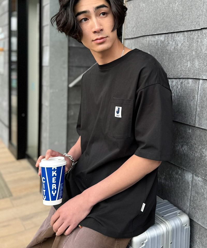 【接触冷感・抗菌防臭機能】胸ポケット付き ライトヘビーウェイト オーバーサイズTシャツ JaVa クラシカルエルフ jo1320020 | classicalelf | 08