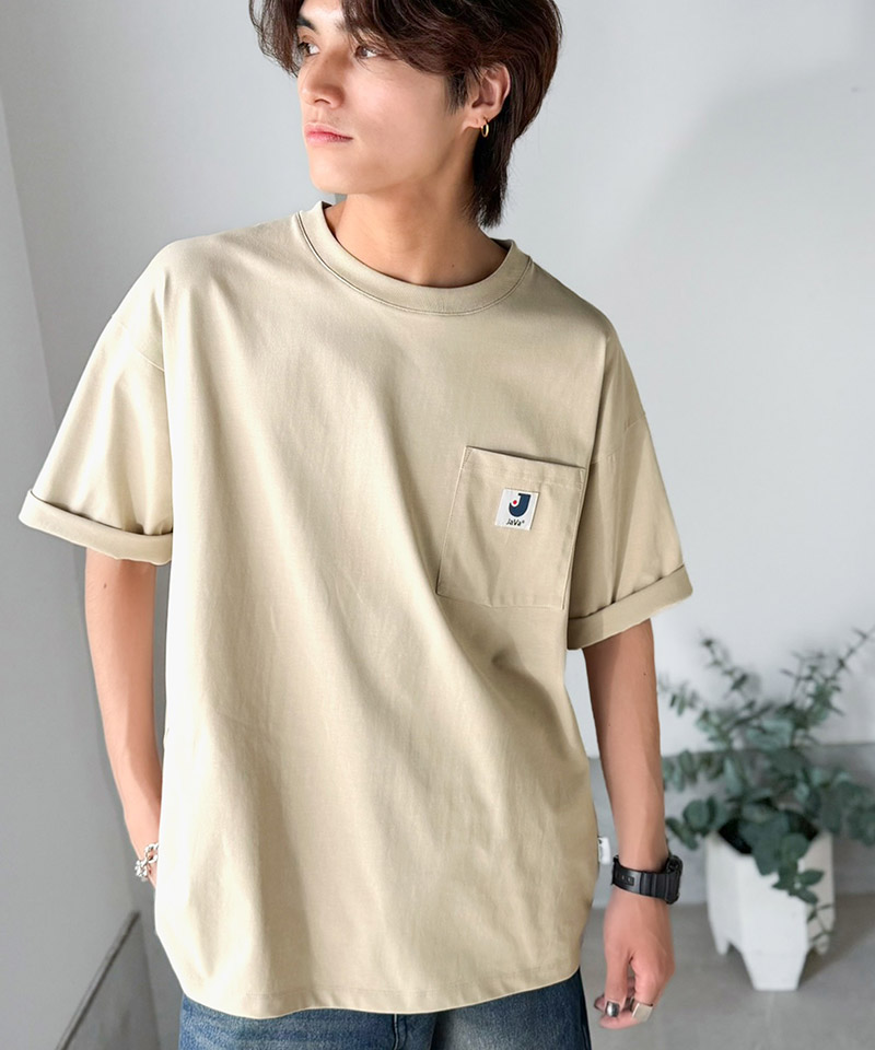 【接触冷感・抗菌防臭機能】胸ポケット付き ライトヘビーウェイト オーバーサイズTシャツ JaVa クラシカルエルフ jo1320020 | classicalelf | 12