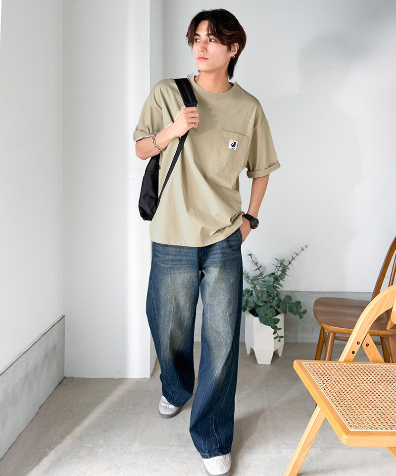 【接触冷感・抗菌防臭機能】胸ポケット付き ライトヘビーウェイト オーバーサイズTシャツ JaVa クラシカルエルフ jo1320020 | classicalelf | 13