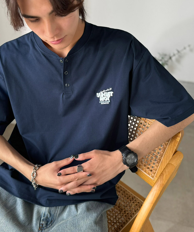 《JaVaジャバコラボ》【接触冷感き】ツアーロゴ刺繍 ヘビーウェイト素材 ヘンリーネックTシャツ JaVa クラシカルエルフ jo1320023 | classicalelf | 15