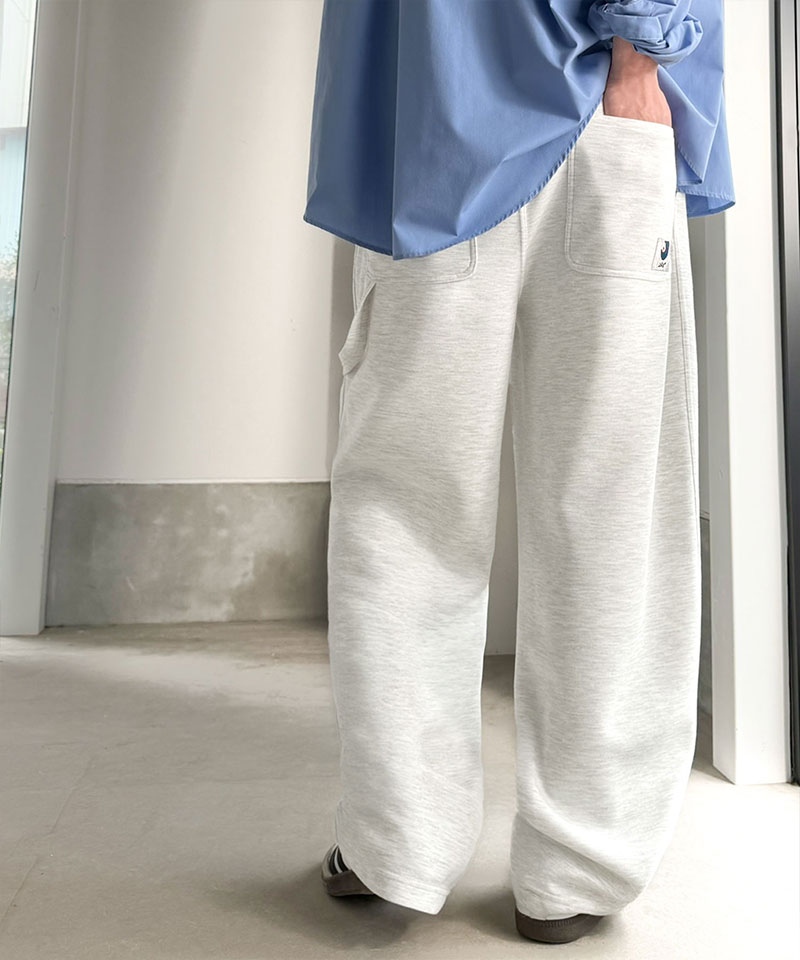 《JaVaジャバコラボ》【ベルトループ付き】シルキータッチ ポンチ素材 ペインタースウェットパンツ JaVa クラシカルエルフ jo1320024 | classicalelf | 06