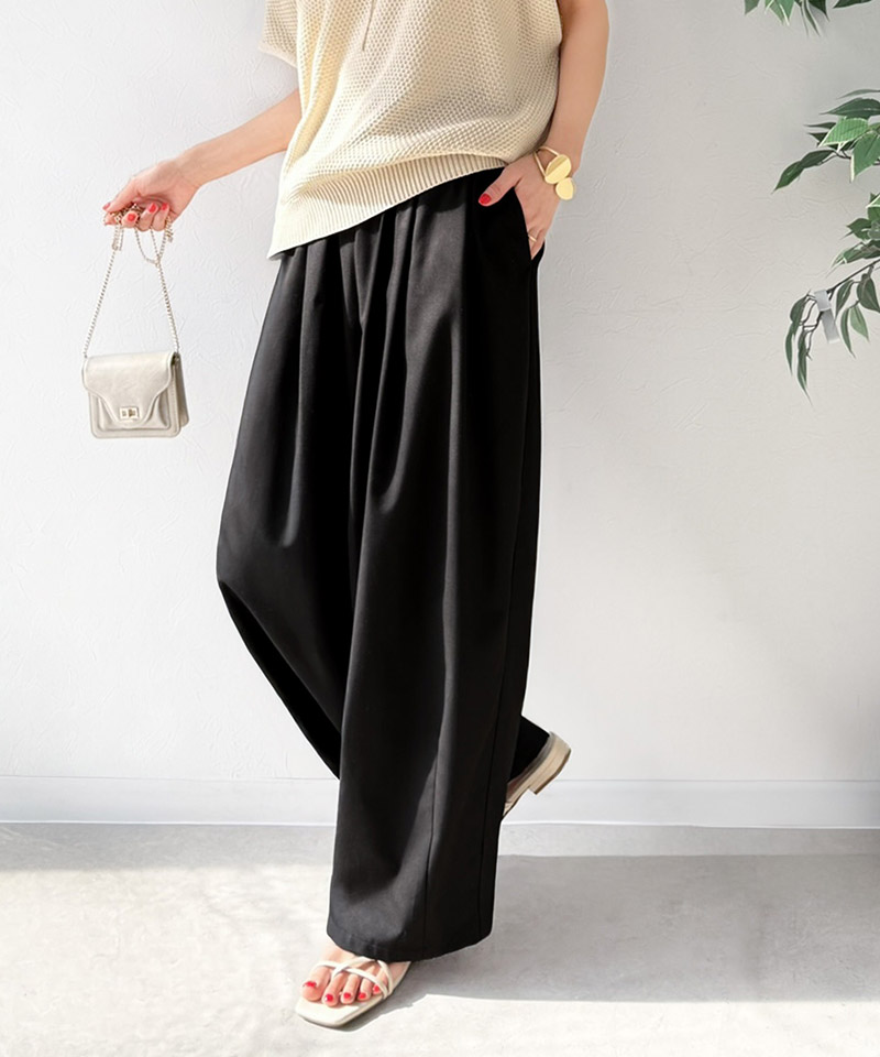 《 java ジャバコラボ 》ボトムス パンツ レディース ツータック イージーパンツ ゆったり | classicalelf | 05