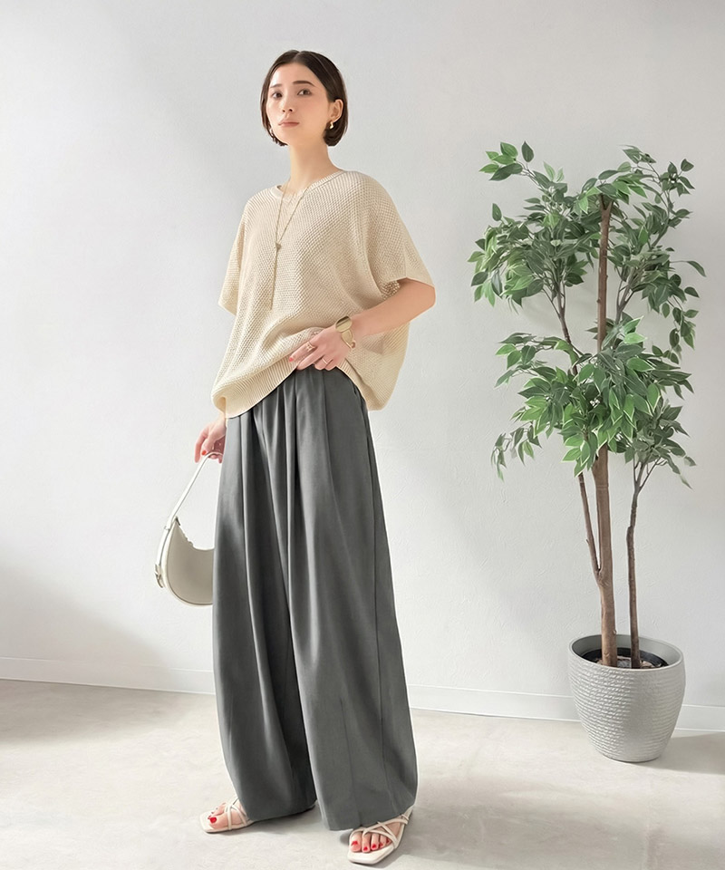 《 java ジャバコラボ 》ボトムス パンツ レディース ツータック イージーパンツ ゆったり | classicalelf | 10