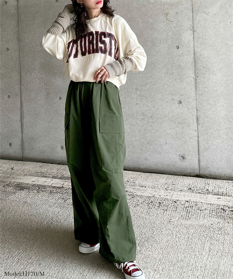 《javaジャバ コラボ》ボトムス パンツ レディース カーゴパンツ メンズ 男女兼用 ユニセックス ミリタリー バルーンシルエット ワイドパンツ | classicalelf | 02